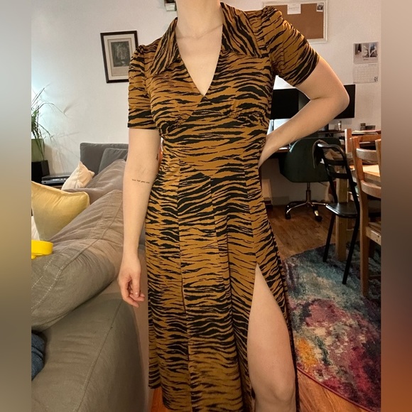 ASOS Dresses & Skirts - Asos animal print dress. Size 2. Cocktail dress, wedding guest, occasion dress.
